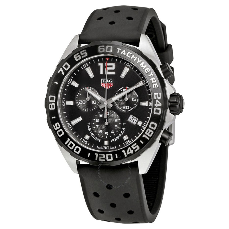TAG Heuer Formula One Chronograph 43mm Rubber Watch CAZ1010.FT8024 - Vincent Watch